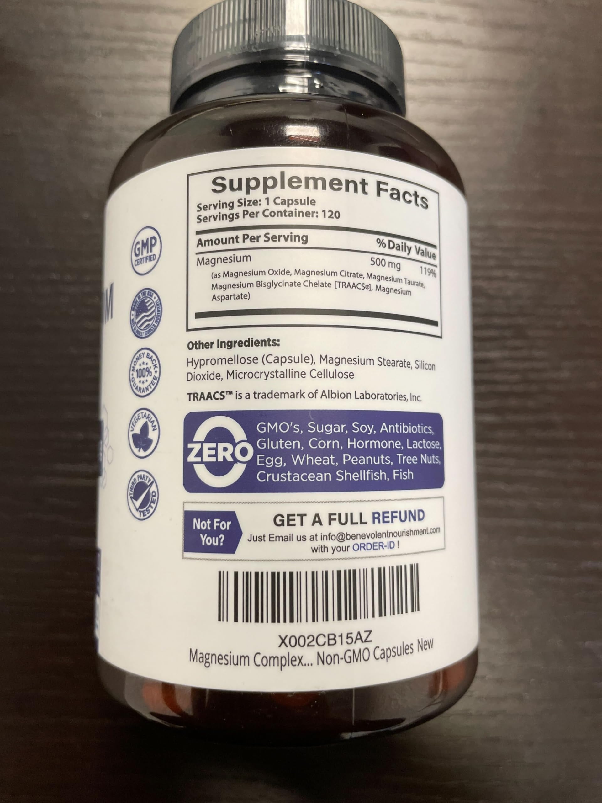 Sommeil potentiellement réparateur grâce au Magnésium Complex de Benevolent Nourishment en fin de journée.