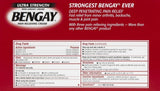Bengay fort, application locale sur zones douloureuses pour un soutien musculaire et articulaire.