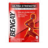 BENGAY patchs Ultra Forts Grand Format – boîte prête à l'emploi et hygiénique.