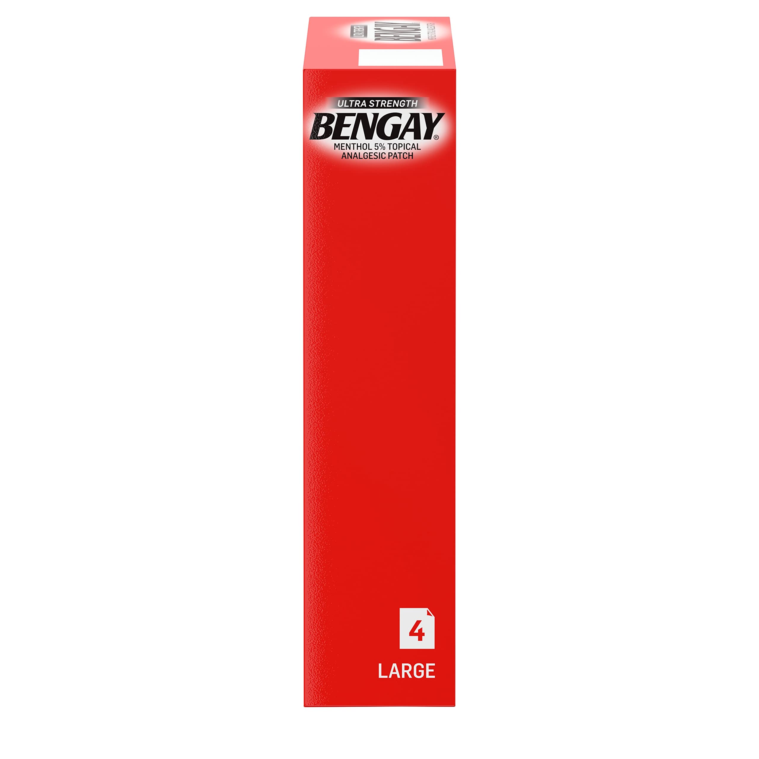 BENGAY patchs Ultra Forts Grand Format – format pratique pour les déplacements.