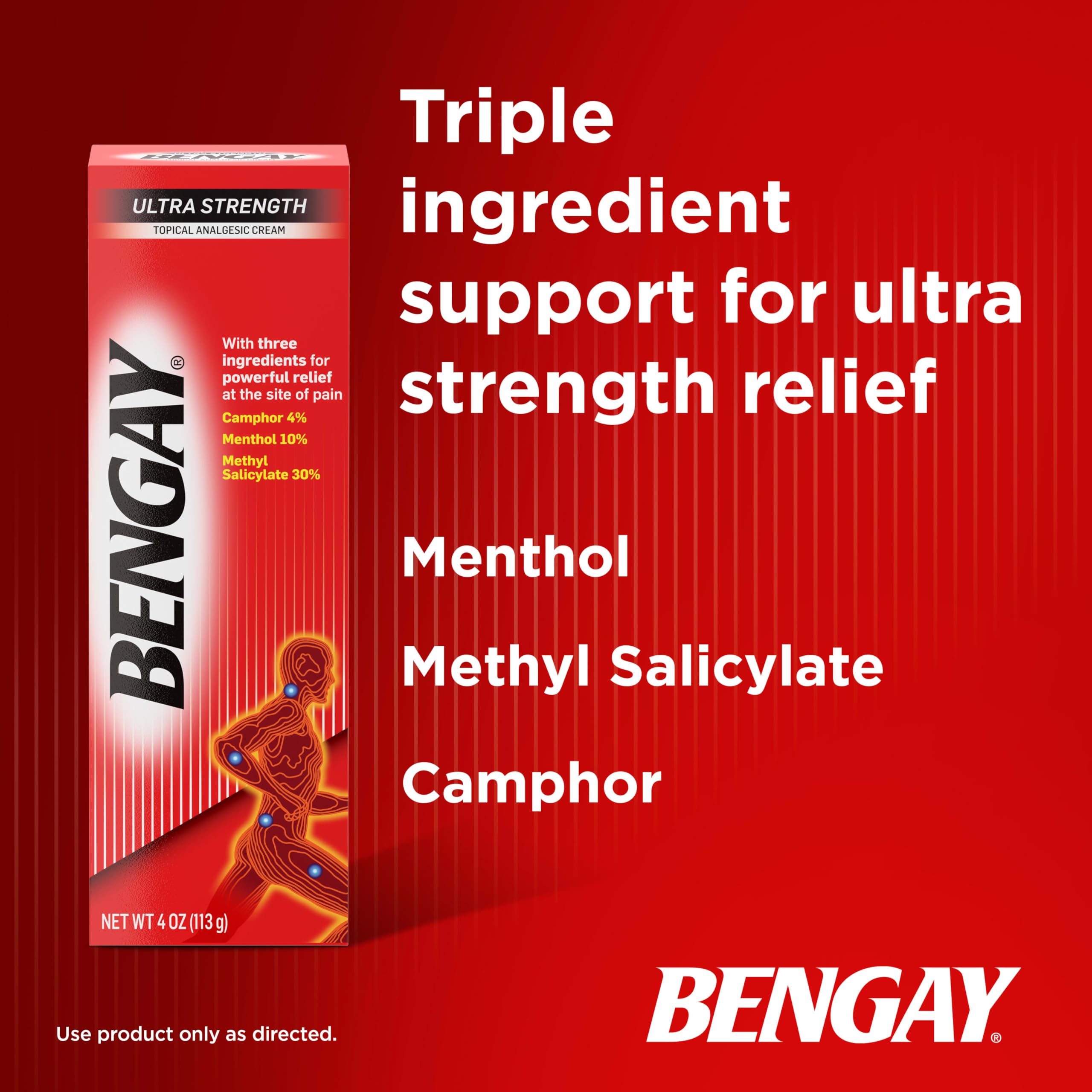 Bengay Ultra Force – application en tube portable, soin pratique en déplacement.