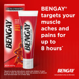 Bengay Ultra Force – effet frais menthol camphre, sensation de fraîcheur.