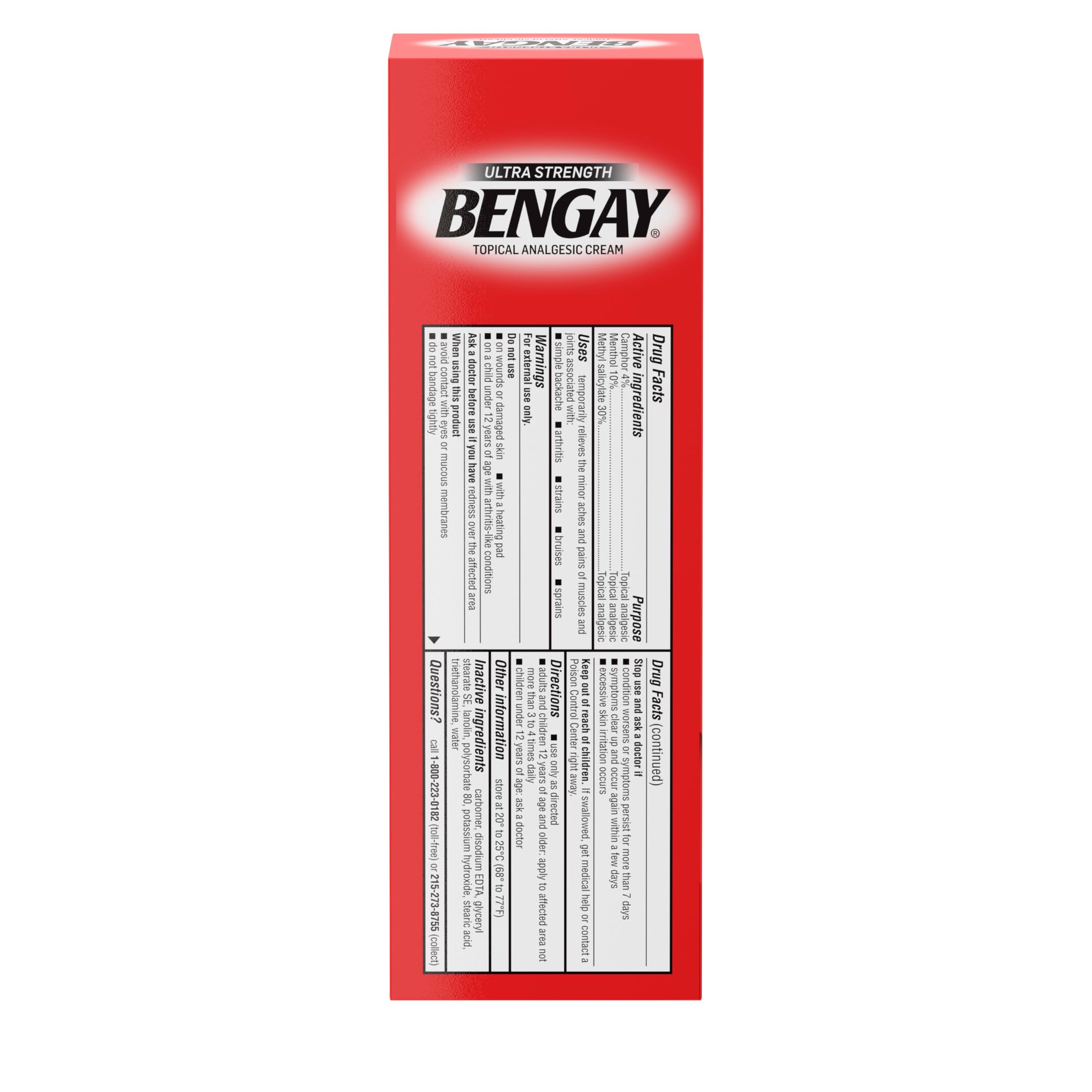Bengay Ultra Force – massage rapide, soulagement local et efficace.