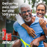 Bengay Ultra Force – texture non grasse, absorption rapide sans traces.