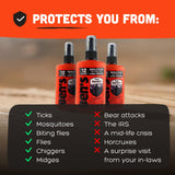 Ben's Tick Repellent, ingredient-picaridin-20, formulation efficace contre les insectes.