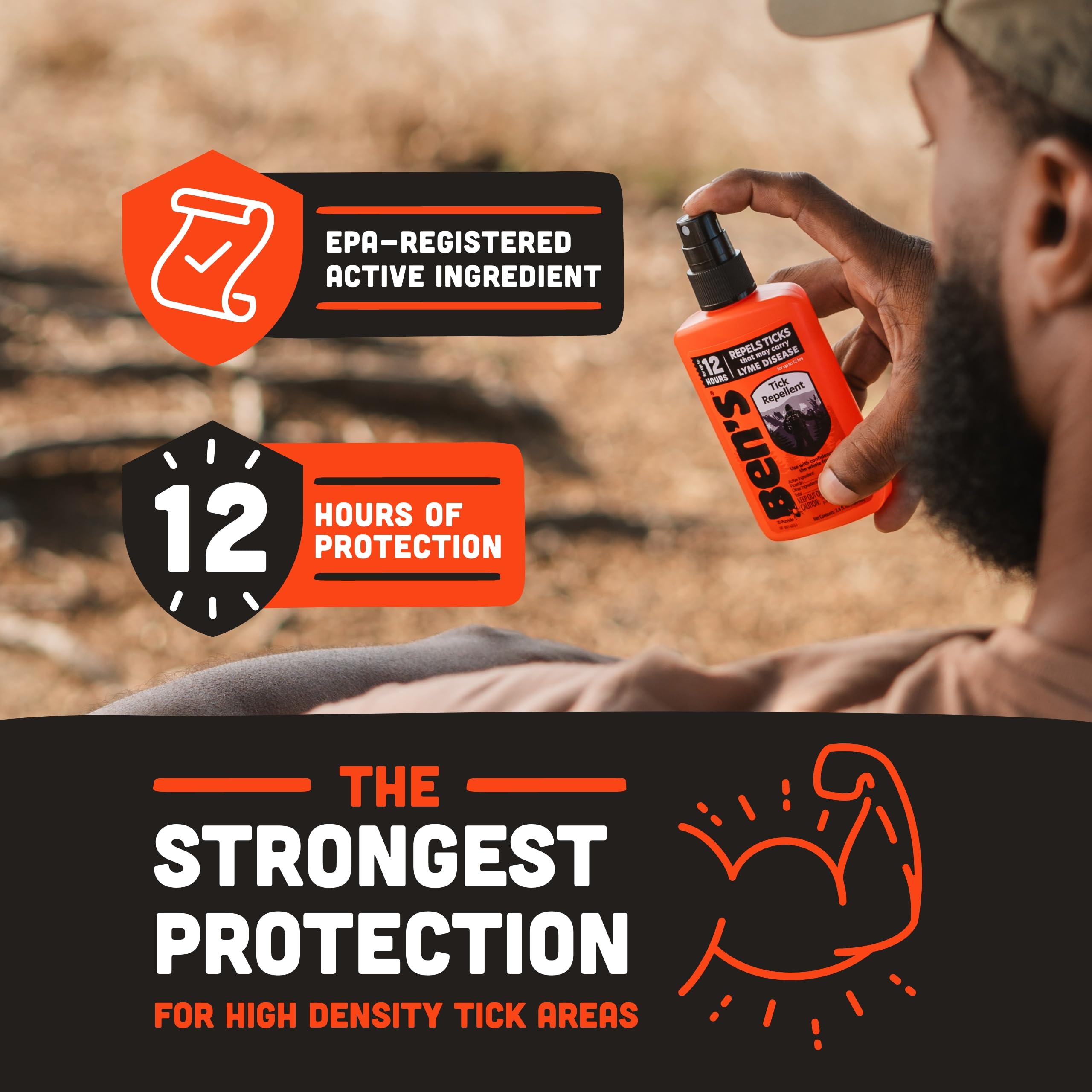 Ben's Tick Repellent, usage vetements et equipements, protège lors des aventures.