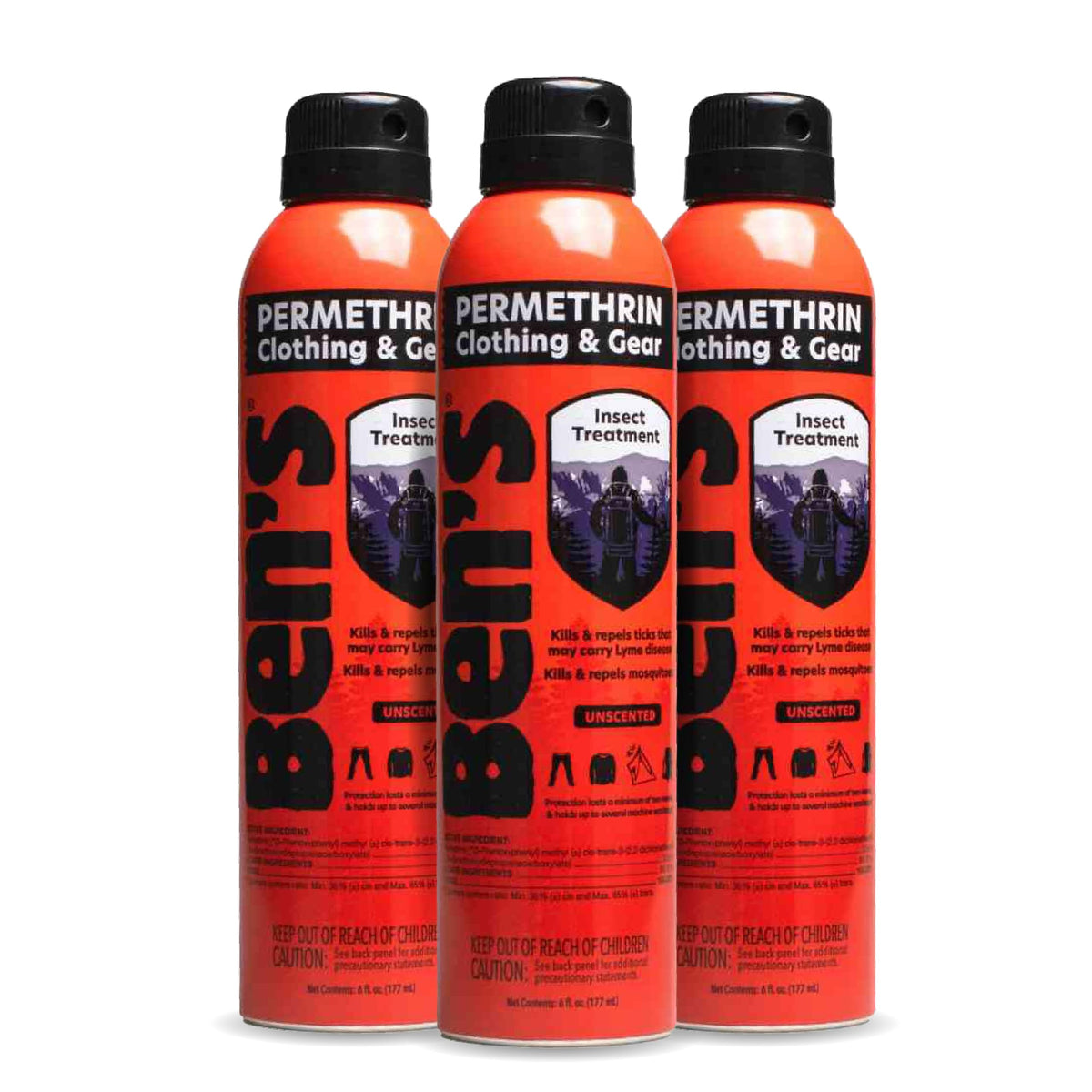 Ben's vaporisateur continu couvre vêtements et équipements de manière homogène.