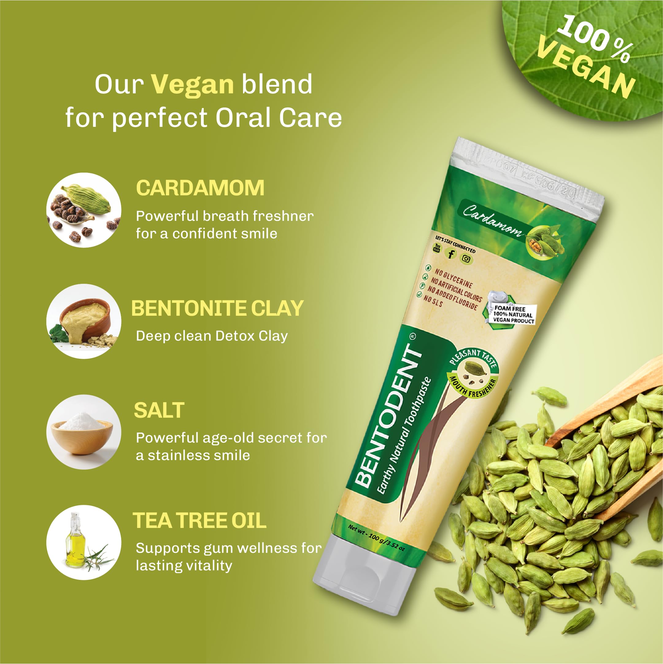 BENTODENT pâte d’argile bentonite reminéralisante, texture naturelle