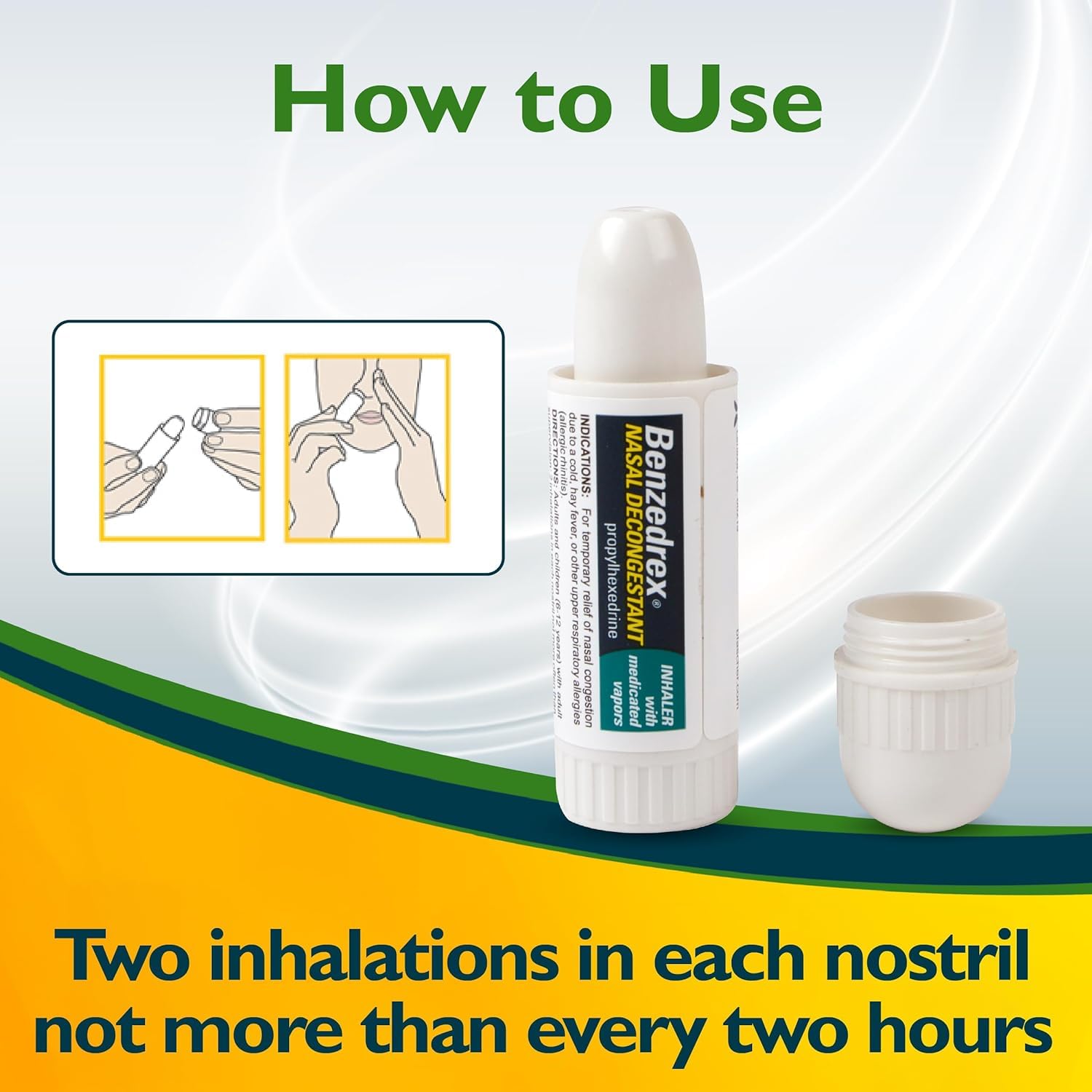 Forme tube Benzedrex facilitant l'usage en déplacement