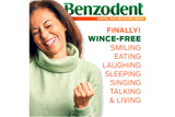 Emballage Benzodent – visuel rassurant pour prothèses.