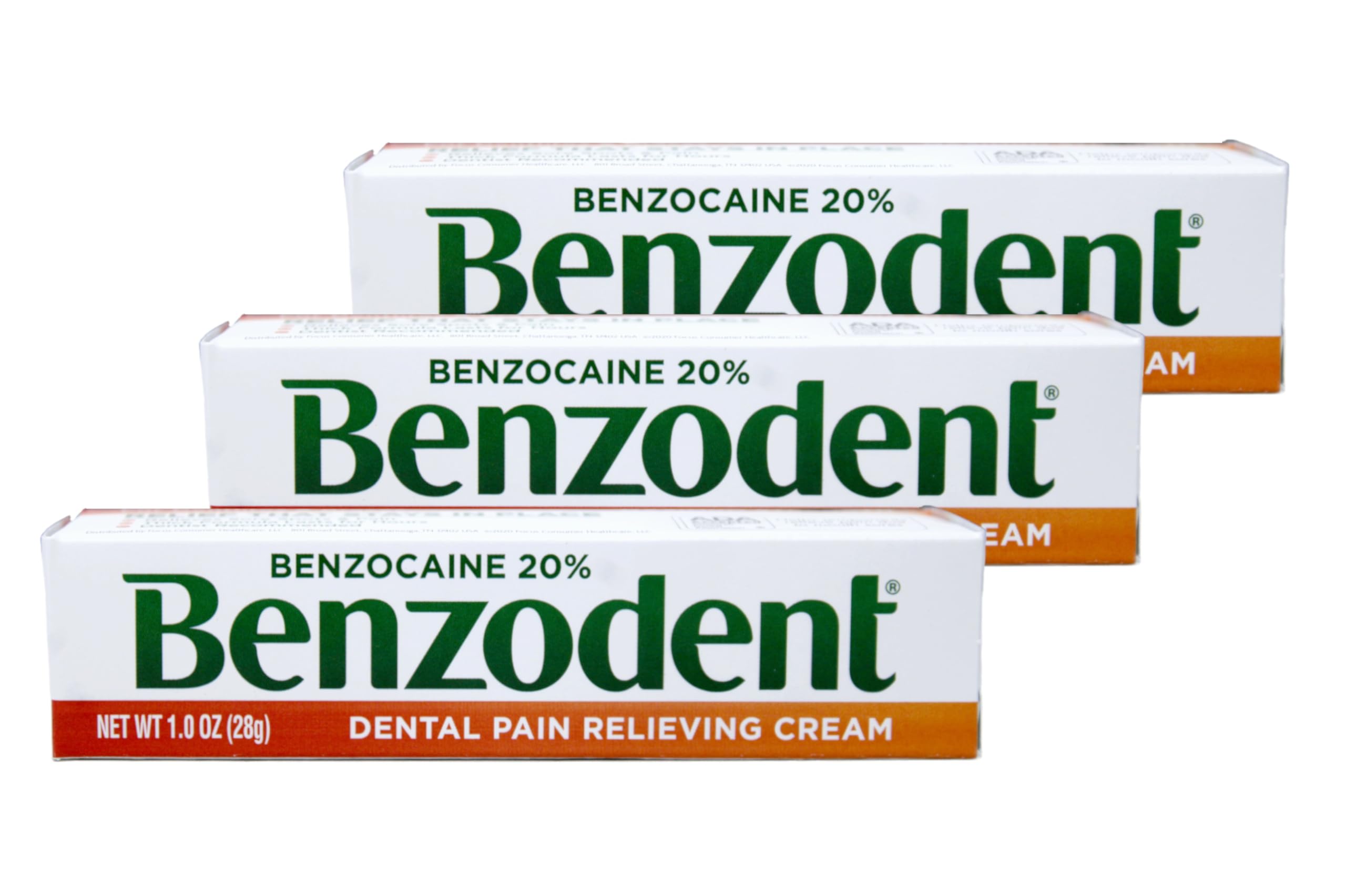 Benzodent pack 3 – présentation pratique pour prothèses irritées.