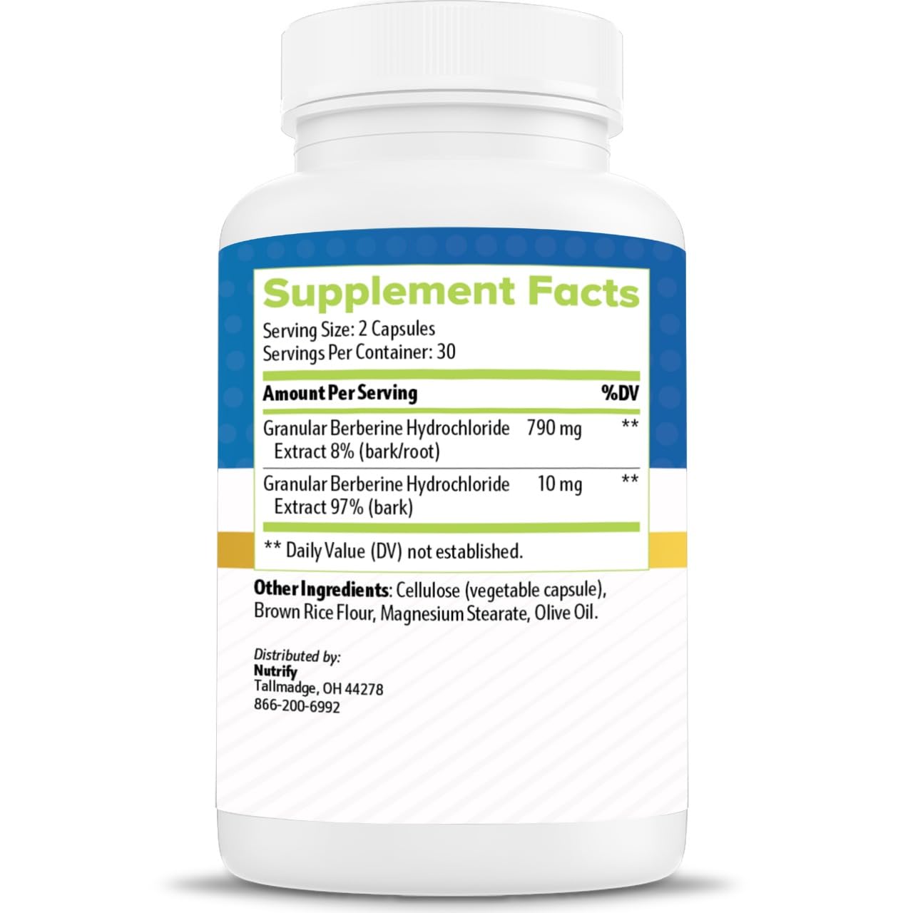 Berbacil Berberine : gelules prêtes à être prises dans une routine quotidienne.