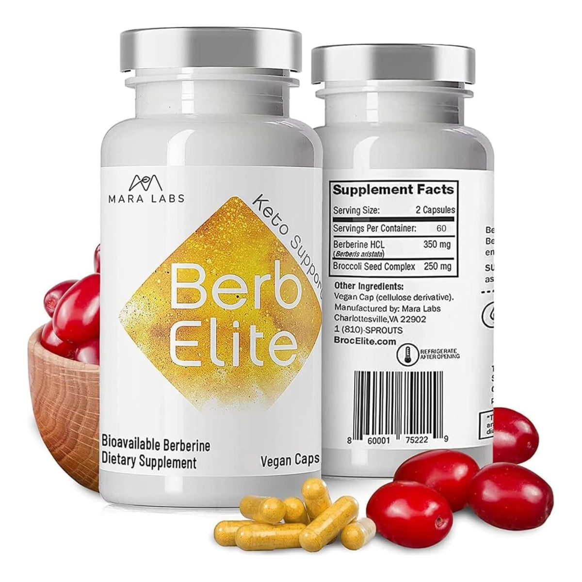 BerbElite sur la bouteille, prise quotidienne simple et biodisponibilité potentiellement accrue.