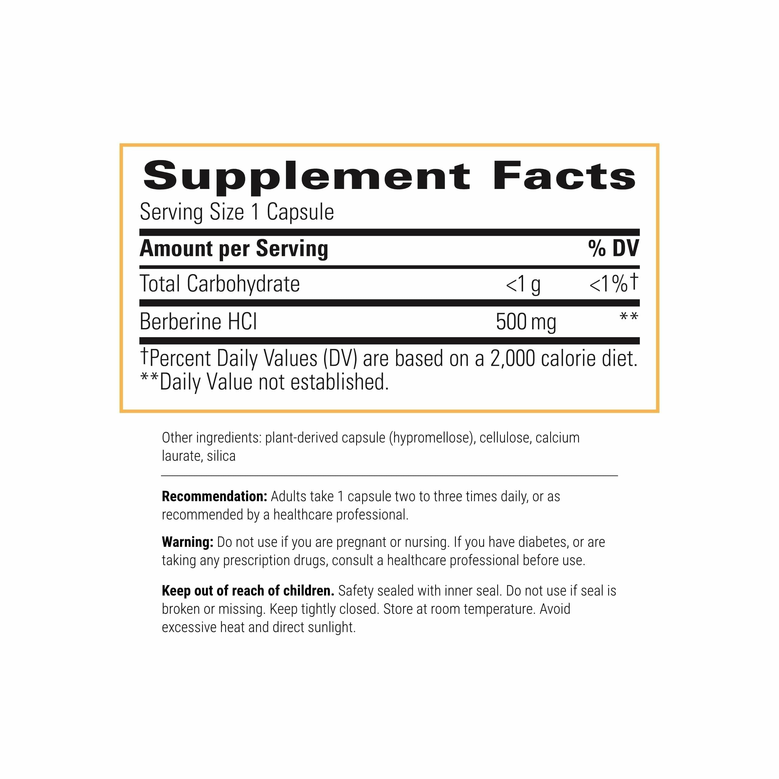 Capsules de berberine Integrative Therapeutics pour le métabolisme et l'énergie potentielle.