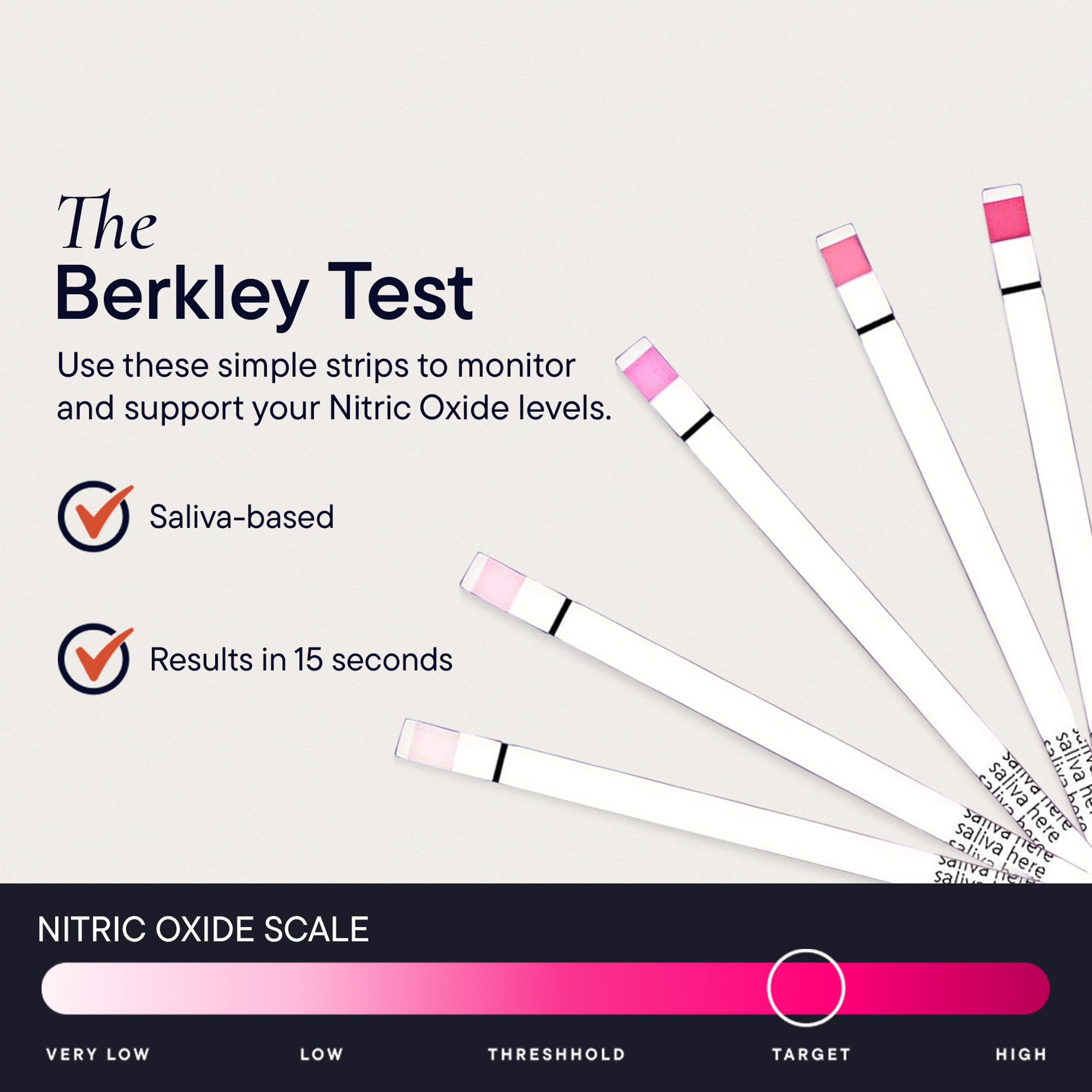 Résultats en quinze secondes avec les bandes Berkeley Life pour surveillance rapide.