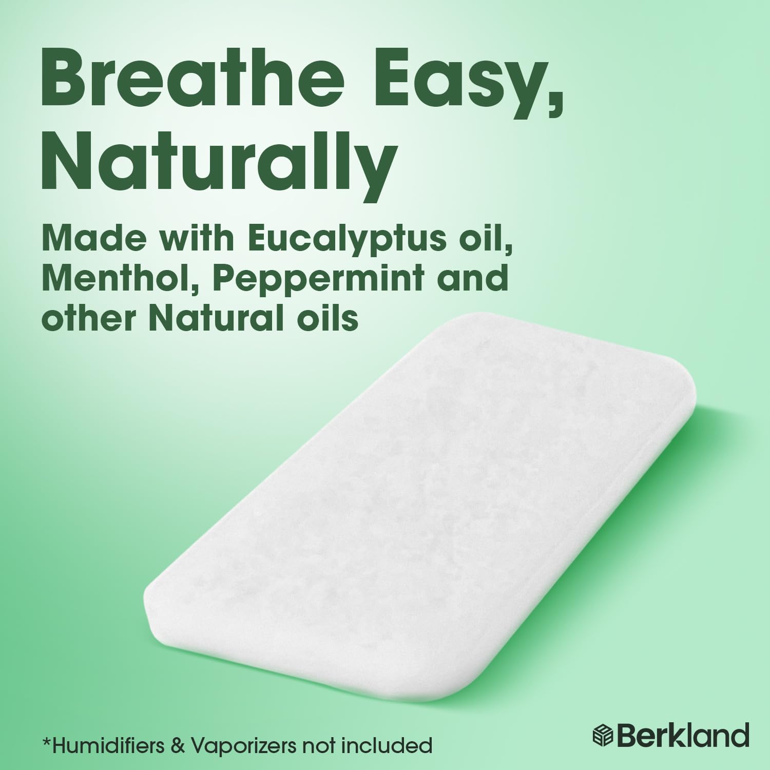 Utilisation simple Berkland – placez les pastilles dans l’appareil pour inhalation confortable.