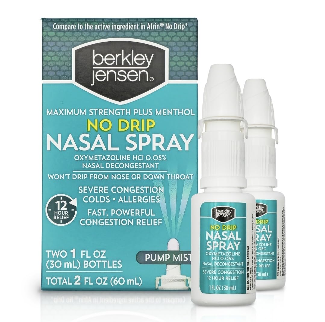 Berkley Jensen spray nasal pompe sans goutte pour une application propre et rapide