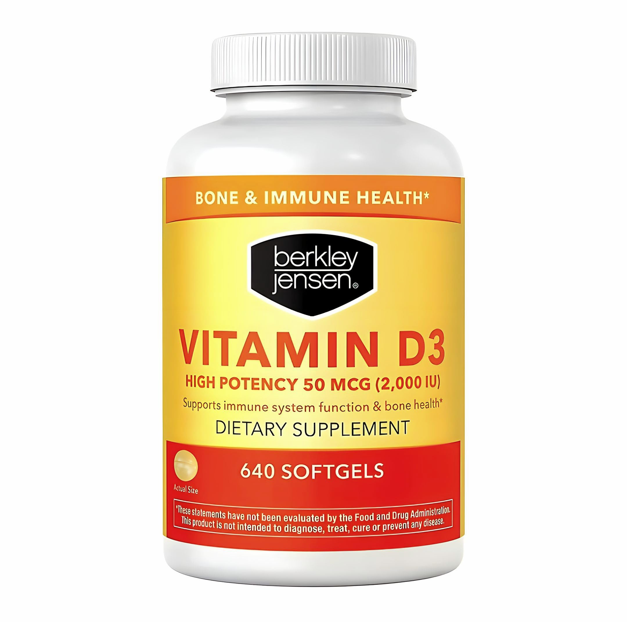 berkley jensen vitamine d3 2000UI - bouteille utile pour routine quotidienne