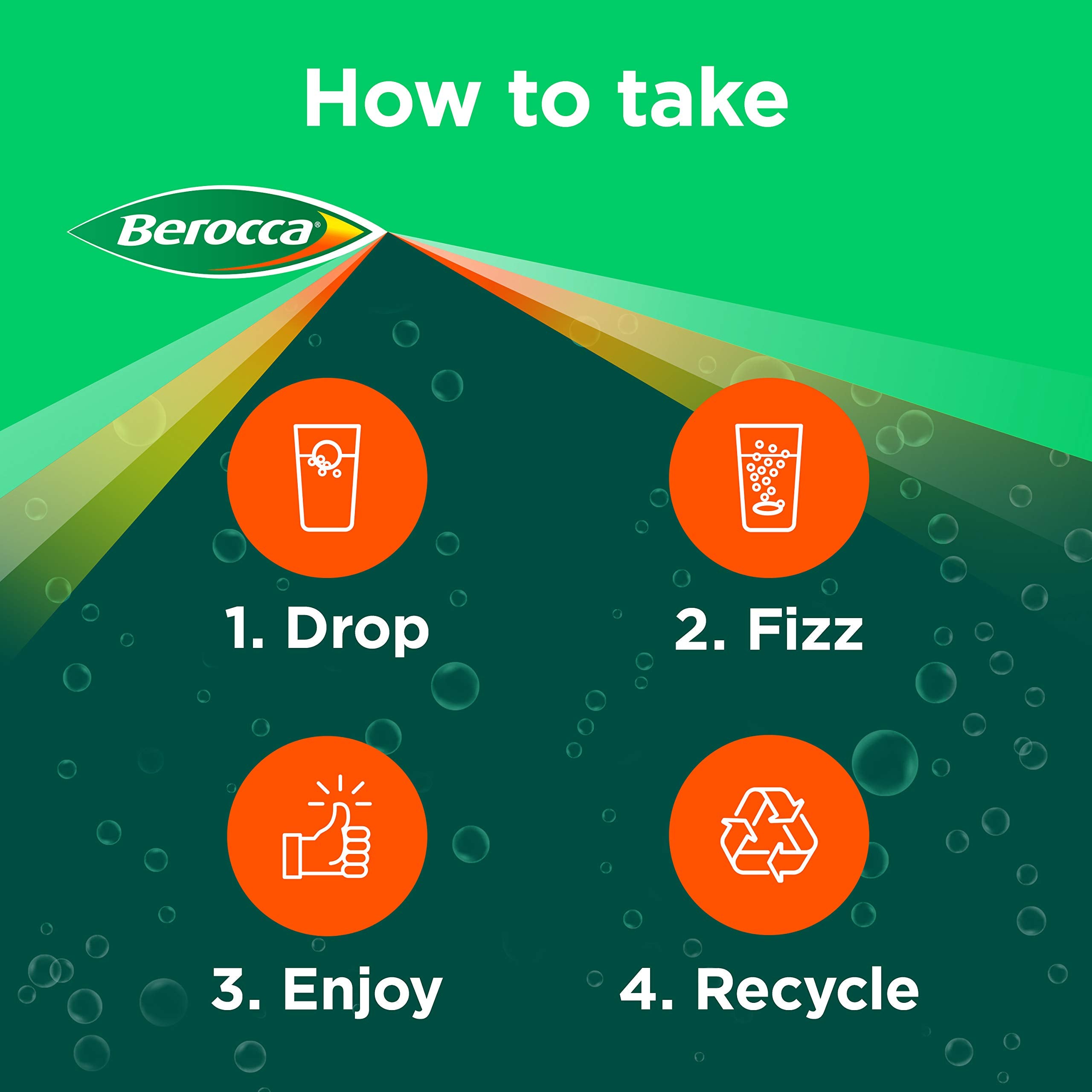Berocca Boost tablettes orange – dissolution rapide et énergie.