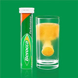 Berocca Orange dosage quotidien, comprimé prêt à être consommé.