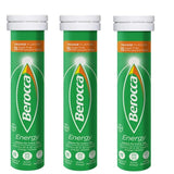 Berocca Orange fabriqué en Australie, emballage et design.