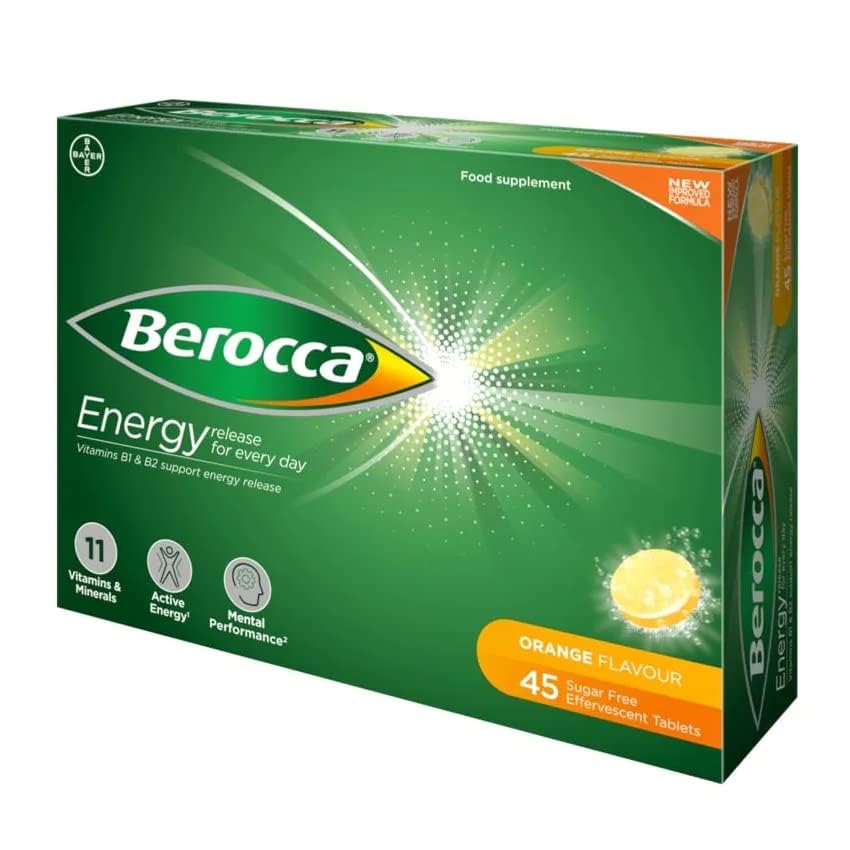 Berocca Orange utilisation quotidienne pour énergie et bien-être.
