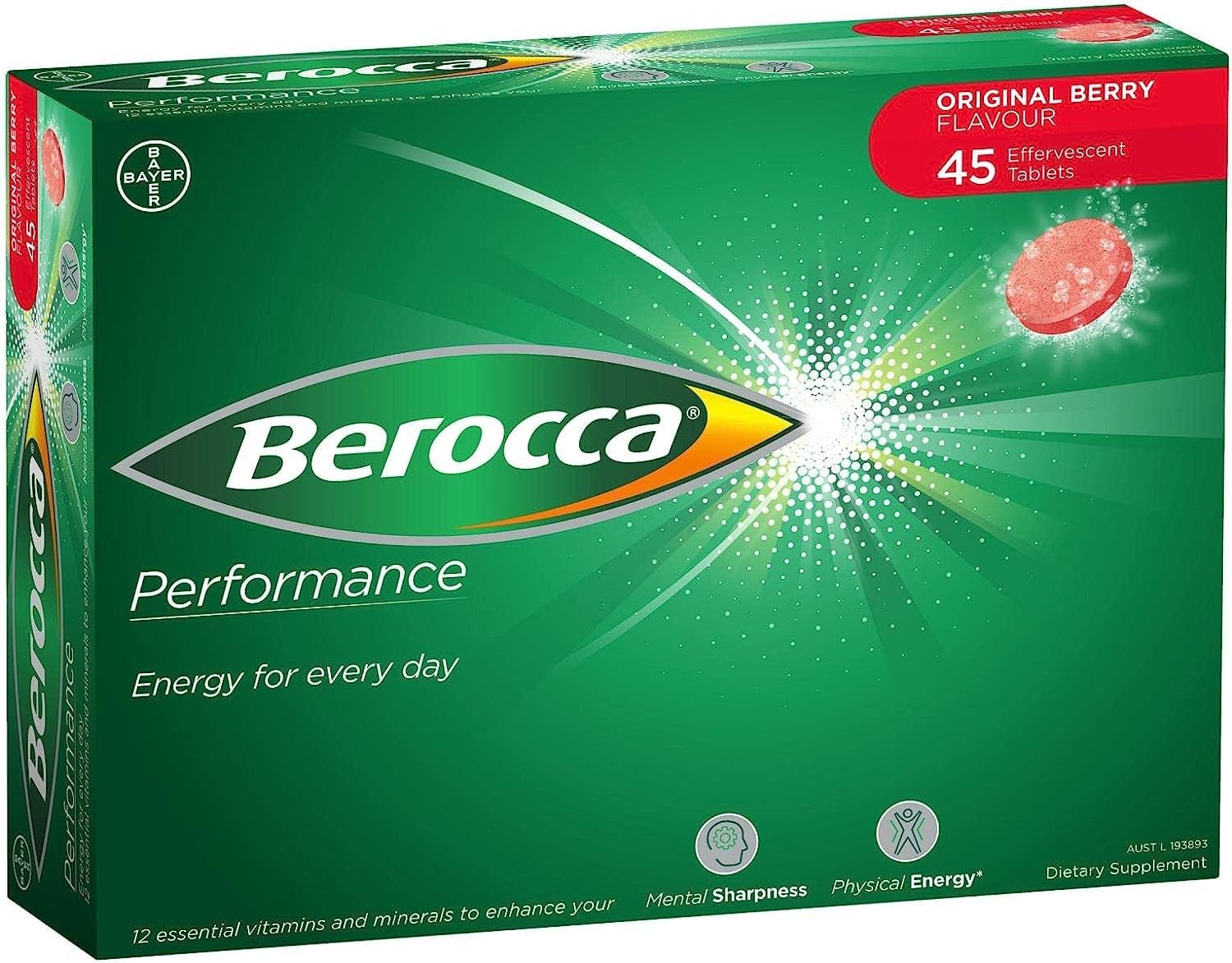 Berocca Performance Original – rituel matin énergisant pour démarrer la journée en forme.