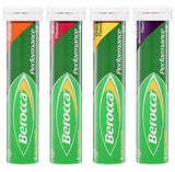 Berocca Performance tablettes effervescentes mangue-orange, saveur tropicale et énergie ponctuelle.