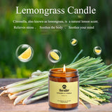Détail mèche coton Bersiler citronnelle et herbe aromatique