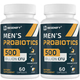 Besenify Probiotiques pour hommes – bouteille de 60 capsules et soutien digestif quotidien.