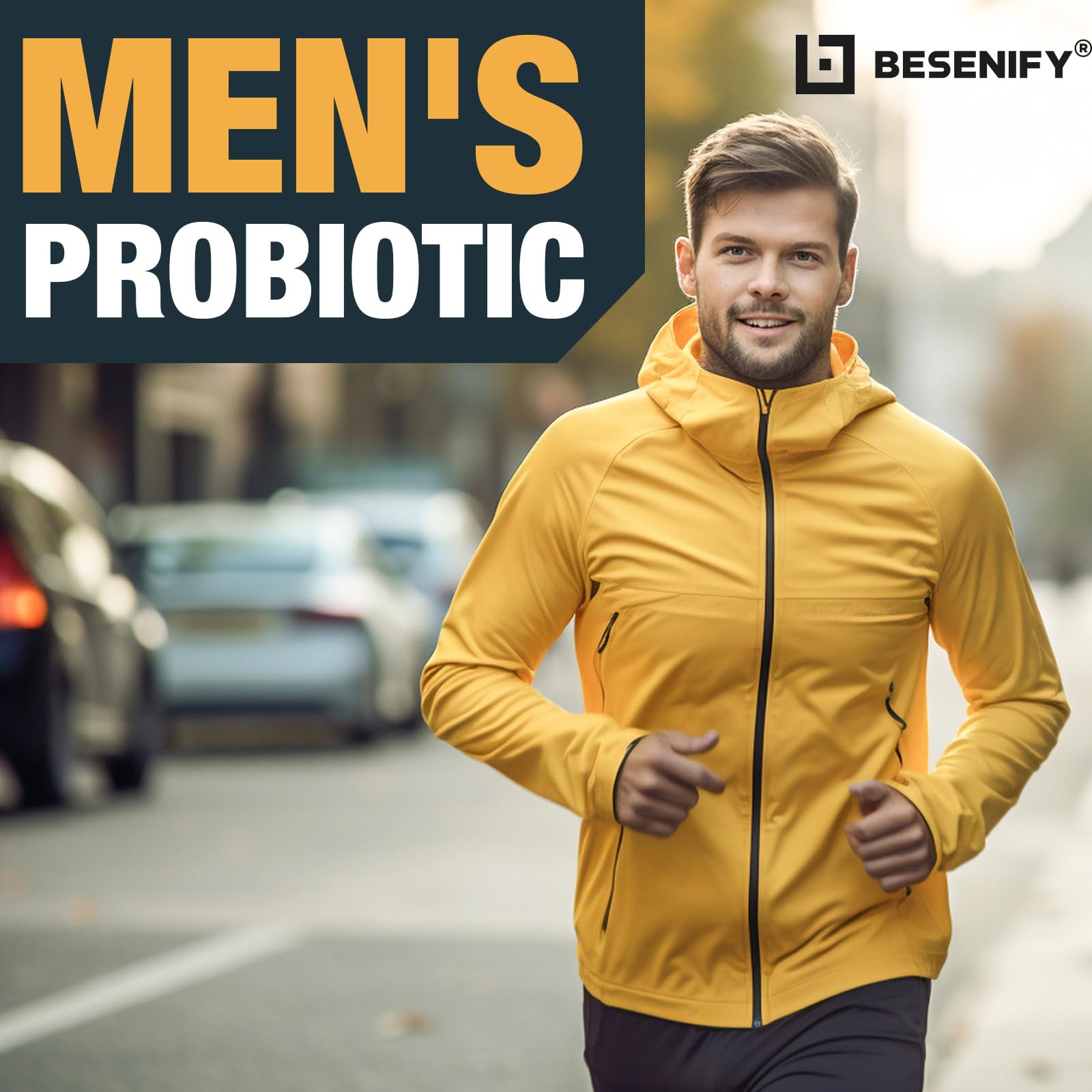 Probiotiques Besenify – formule stable sans réfrigération pour voyages.