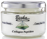 BESHA INC Verisol Collagen dans une bouteille en verre ambré, pratique pour routine beauté.