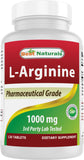 Best Naturals L-Arginine 1000 mg – bouteille prête à l’emploi pour votre routine sportive.