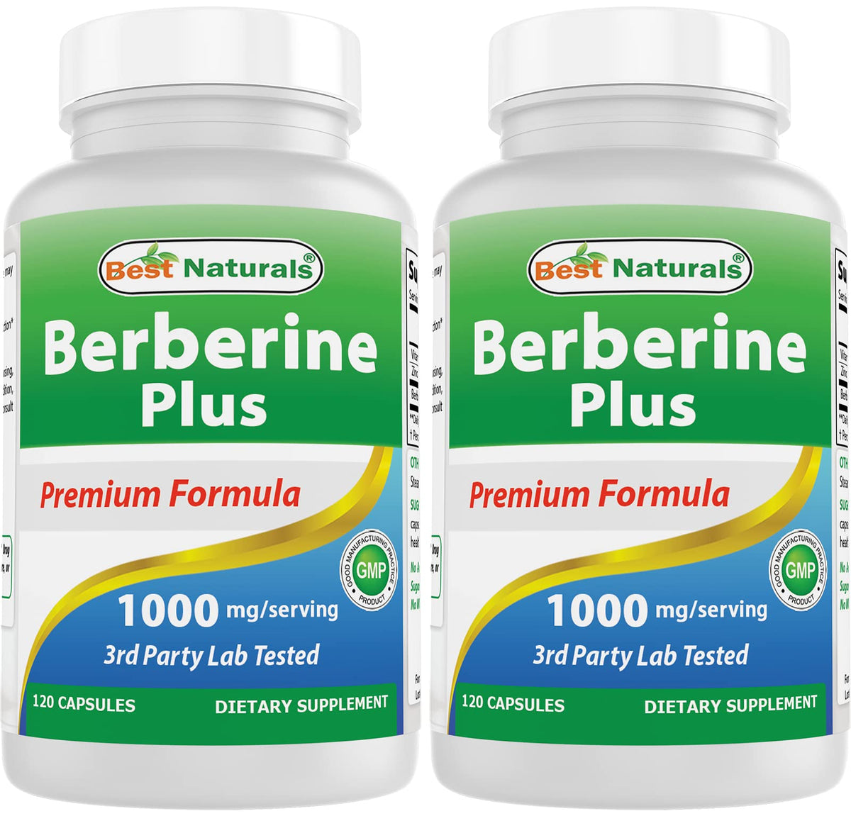 Best Naturals Berberine Plus – bouteille 1000 mg, usage quotidien facilité.