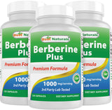 Best Naturals Berberine Plus – bouteille pratique pour le quotidien.