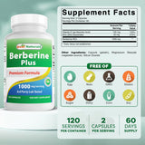 Capsules Berberine Plus faciles à avaler pour une routine pratique.