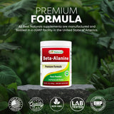 Best Naturals Beta-Alanine: doseur indiquant 2000 mg par portion pour un dosage précis.