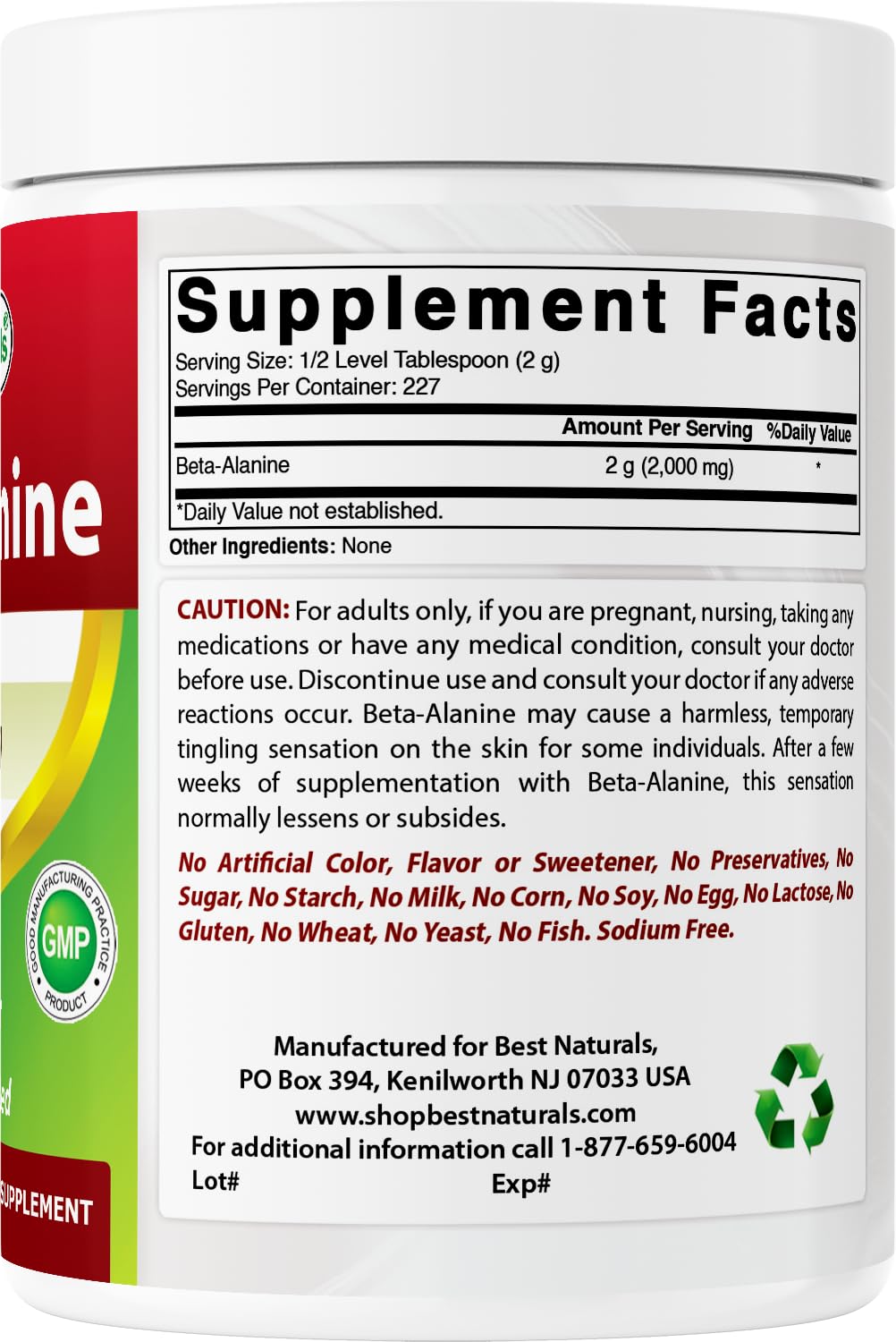 Best Naturals Beta-Alanine: ambiance salle de gym prête à soutenir vos séances.