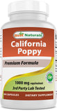 Best Naturals California Poppy — bouteille claire sur étagère pour votre routine.