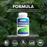 Best Naturals Chitosan sans colorants artificiels ni arômes ajoutés.