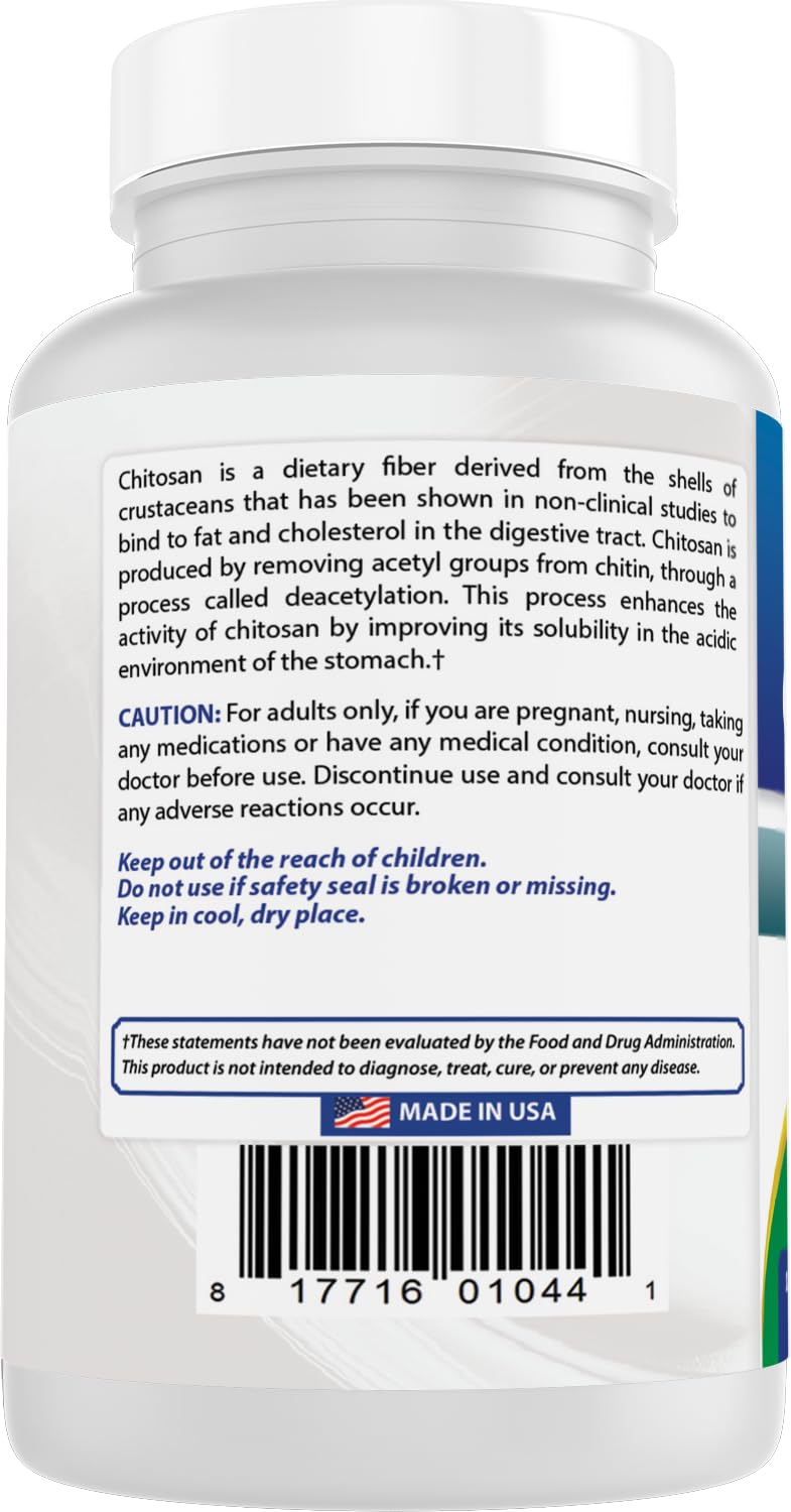 Best Naturals Chitosan produit dans une installation certifiee GMP.