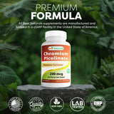 Best Naturals Chromium Picolinate: fabriqué aux États‑Unis dans une installation GMP et FDA
