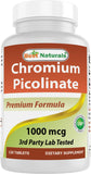 Best Naturals Chromium Picolinate – tablettes en blister, prise quotidienne facile.