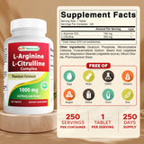 Best Naturals, comprimé arginine citrulline, gros plan sur la forme et la couleur.