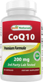 Best Naturals COQ10 200 mg – bouteille prête à l’emploi pour soutenir l’énergie