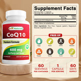 Best Naturals CoQ10 600 mg capsules-emballage-extérieur, emballage clair et informatif.
