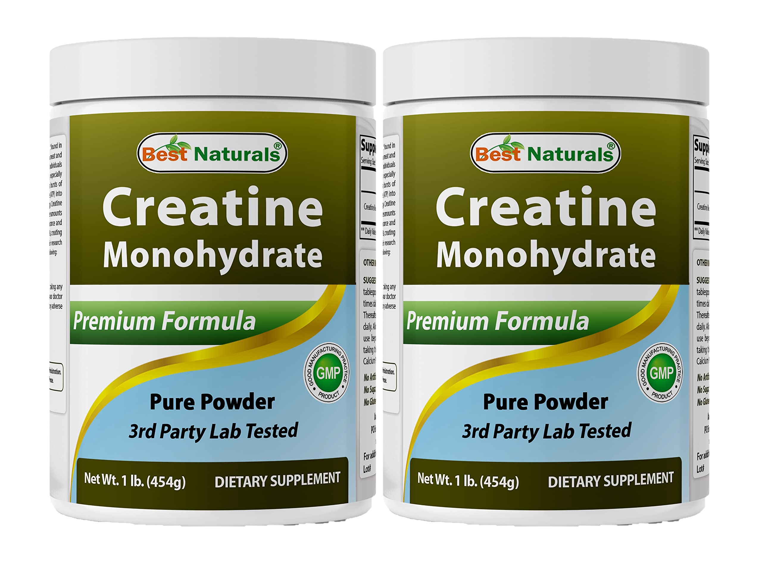 Best Naturals Créatine Monohydrate, bouteille de 454 g, soutien potentiel à l'effort.