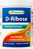 Best Naturals D-Ribose Poudre: bouteille prête à l’emploi et dosage pratique.