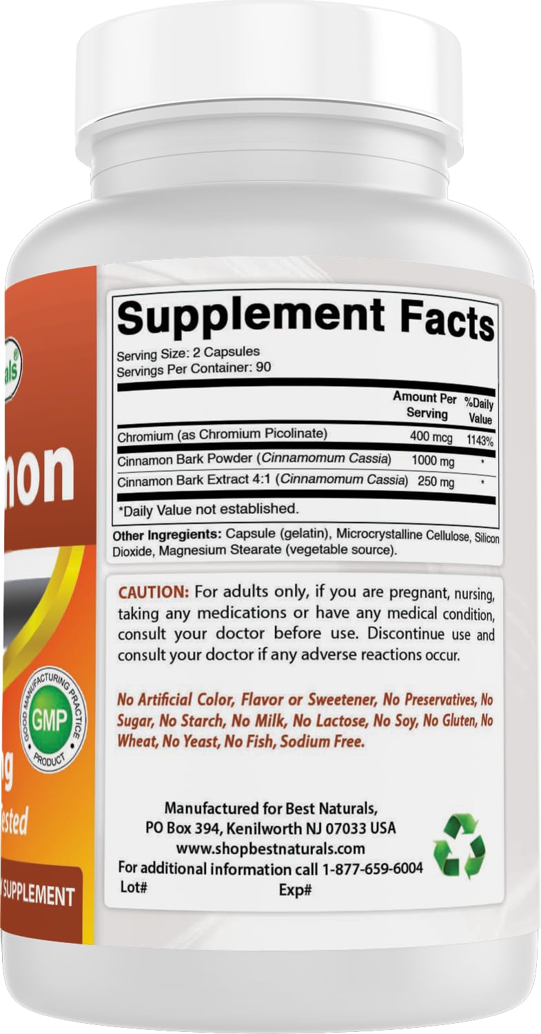 Best Naturals Emballage 180 capsules – format pratique et économique.