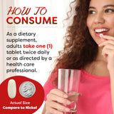 Best Naturals, étiquette indiquant 1000 mg par comprimé pour une dose claire.
